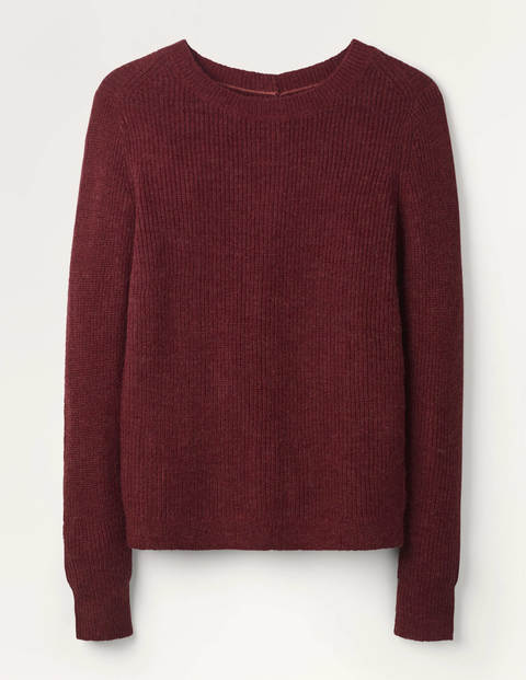 Rosslyn Flauschiger Pullover - Rotbraun Rosslyn Flauschiger Pullover - Rotbraun