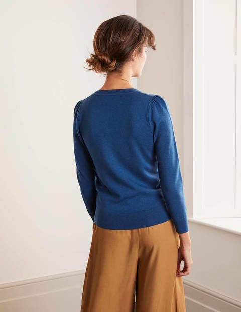 Stowe Merino Jumper - Rich Teal Stowe Merino Jumper - Rich Teal