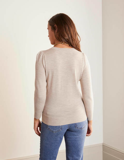 Stowe Merino Sweater - Oatmeal Melange Stowe Merino Sweater - Oatmeal Melange