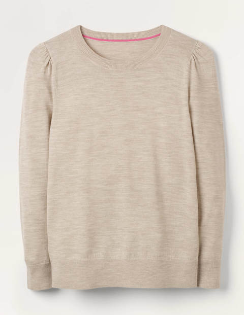 Stowe Merino Jumper - Oatmeal Melange Stowe Merino Jumper - Oatmeal Melange