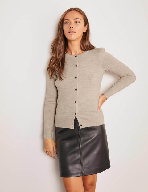 Stowe Merino Cardigan - Oatmeal Melange Stowe Merino Cardigan - Oatmeal Melange