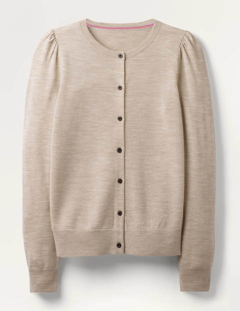 Cardigan Stowe en laine mérinos - Avoine chiné Cardigan Stowe en laine mérinos - Avoine chiné