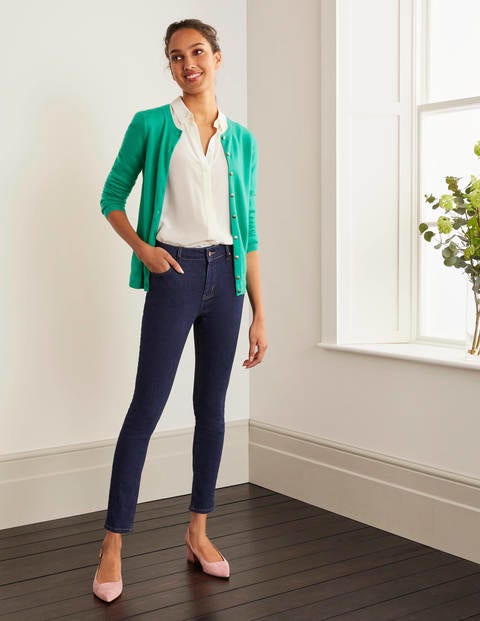 Cashmere Crew Cardigan - Wild Meadow Cashmere Crew Cardigan - Wild Meadow