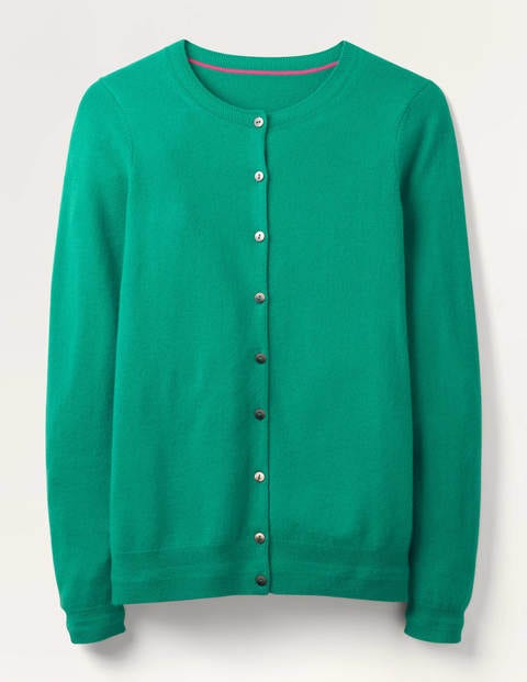 Cashmere Crew Cardigan - Wild Meadow Cashmere Crew Cardigan - Wild Meadow