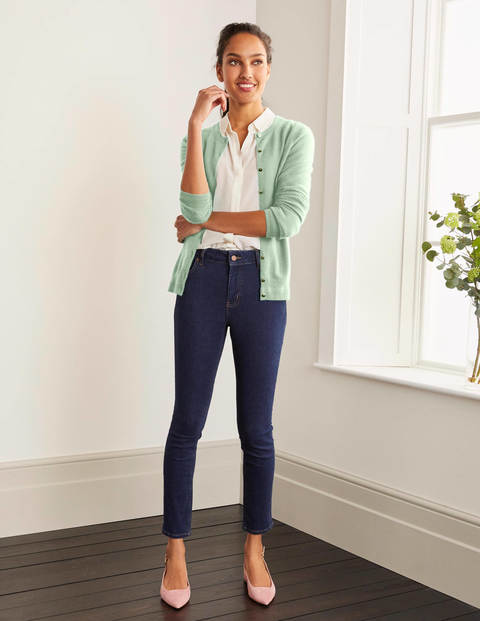 Cashmere Crew Cardigan - Mint Cake Cashmere Crew Cardigan - Mint Cake