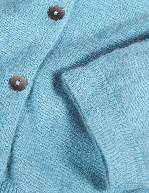 Kurz geschnittener Kaschmircardigan - Schottenrockblau Kurz geschnittener Kaschmircardigan - Schottenrockblau