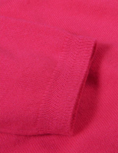 Cashmere Crop Cardigan - Carnival Pink Cashmere Crop Cardigan - Carnival Pink