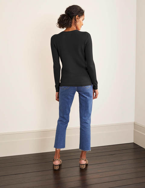 Cashmere Crew Neck Sweater - Black Cashmere Crew Neck Sweater - Black