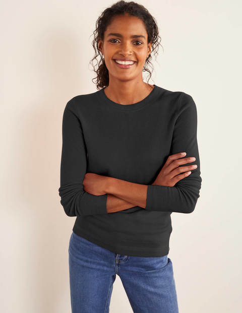Cashmere Crew Neck Sweater - Black Cashmere Crew Neck Sweater - Black