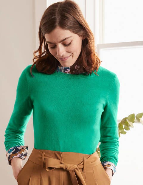 Cashmere Crew Neck Sweater - Wild Meadow Cashmere Crew Neck Sweater - Wild Meadow
