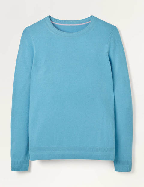Pull col rond en cachemire - Bleu Lomond Pull col rond en cachemire - Bleu Lomond