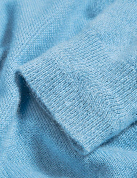 Pull col rond en cachemire - Bleu Lomond Pull col rond en cachemire - Bleu Lomond