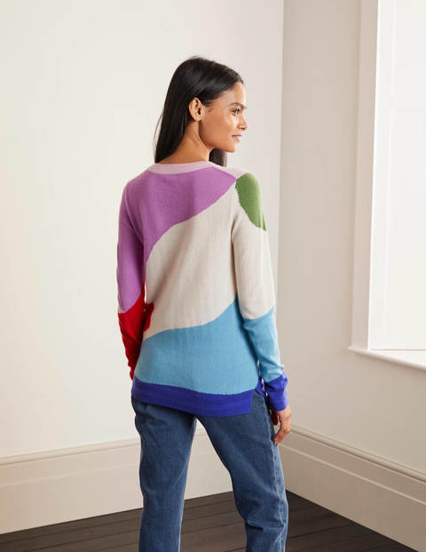 Cashmere Crew Neck Jumper - Lomond Blue, Mirage Cashmere Crew Neck Jumper - Lomond Blue, Mirage