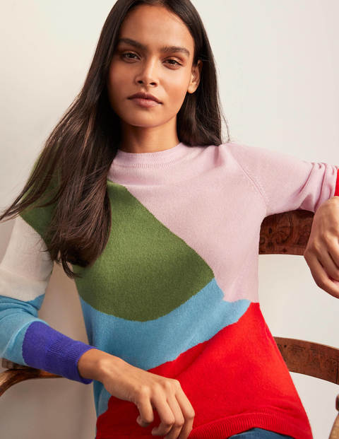 Cashmere Crew Neck Jumper - Lomond Blue, Mirage Cashmere Crew Neck Jumper - Lomond Blue, Mirage