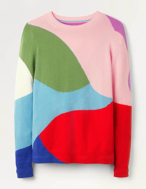 Cashmere Crew Neck Jumper - Lomond Blue, Mirage Cashmere Crew Neck Jumper - Lomond Blue, Mirage