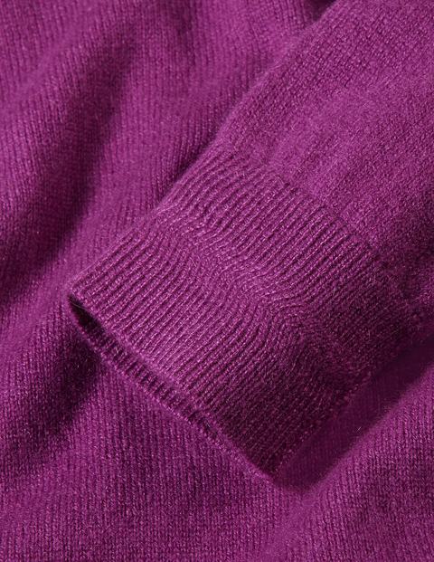 Cashmere Crew Neck Sweater - Jewel Purple Cashmere Crew Neck Sweater - Jewel Purple