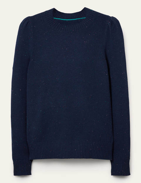 Beaufort Cashmere Sweater - Navy Nep Beaufort Cashmere Sweater - Navy Nep