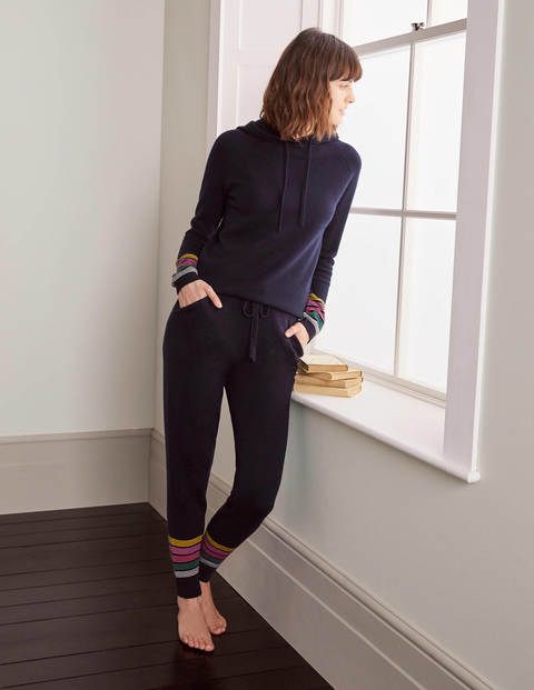 Morton Knitted Hoodie - Navy Morton Knitted Hoodie - Navy