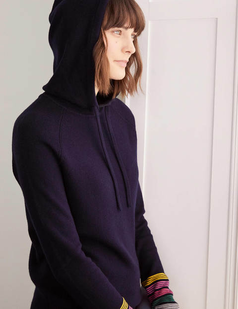 Morton Knitted Hoodie - Navy Morton Knitted Hoodie - Navy