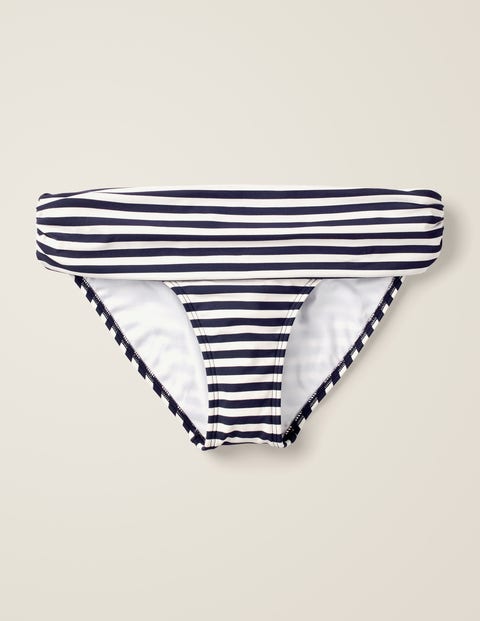Eze Bikinihöschen zum Umschlagen - Navy/Naturweiß, Gestreift Eze Bikinihöschen zum Umschlagen - Navy/Naturweiß, Gestreift
