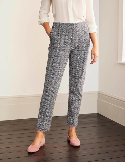 Richmond 7/8 Trousers - French Navy, Pebble Chevron Richmond 7/8 Trousers - French Navy, Pebble Chevron