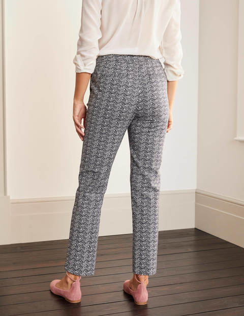 Richmond 7/8 Trousers - French Navy, Pebble Chevron Richmond 7/8 Trousers - French Navy, Pebble Chevron