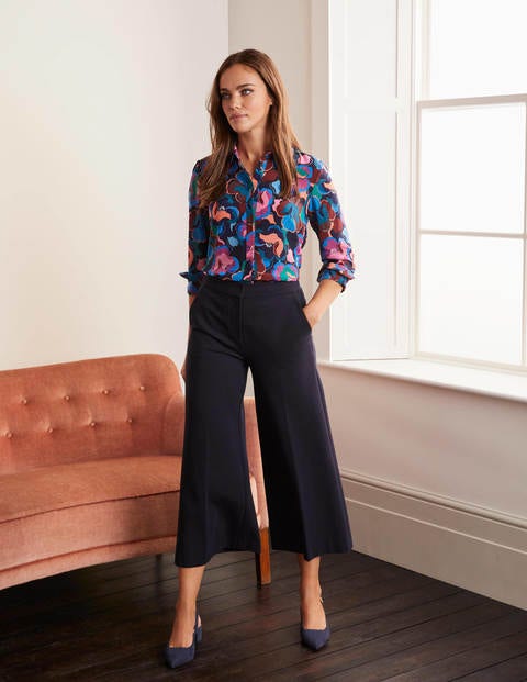 Hampshire Ponte Culottes - Navy Hampshire Ponte Culottes - Navy