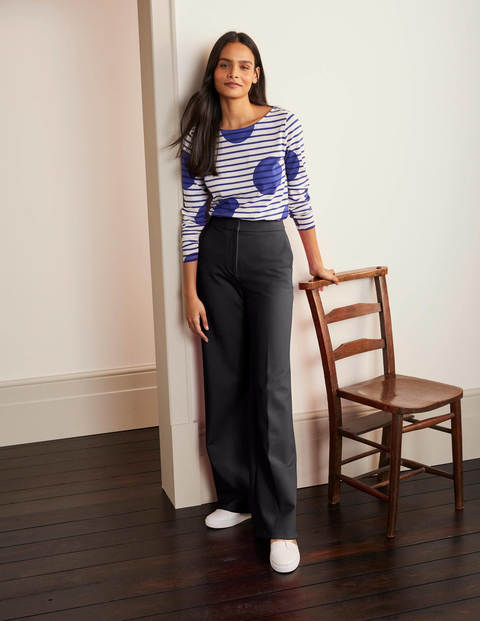 Hampshire Ponte Wideleg Pants - Black Hampshire Ponte Wideleg Pants - Black