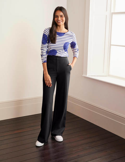 Hampshire Ponte Wideleg Pants - Black Hampshire Ponte Wideleg Pants - Black