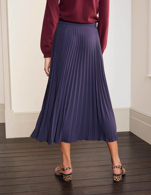 Kristen Pleated Skirt - Navy Kristen Pleated Skirt - Navy