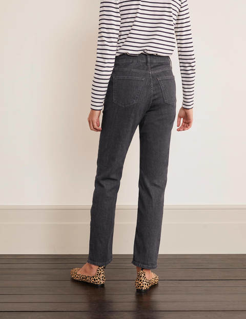 Schmale Jeans mit geradem Bein - Grau Schmale Jeans mit geradem Bein - Grau