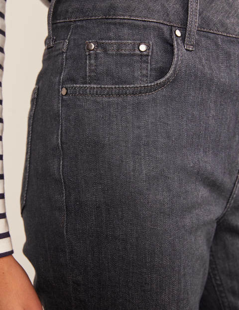 Schmale Jeans mit geradem Bein - Grau Schmale Jeans mit geradem Bein - Grau