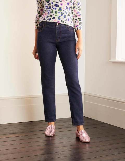 Schmale Jeans mit geradem Bein - Indigoblau Schmale Jeans mit geradem Bein - Indigoblau
