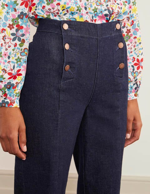 Matrosenjeans mit weitem Bein - Indigoblau Matrosenjeans mit weitem Bein - Indigoblau