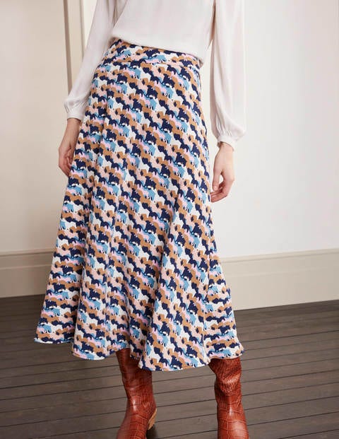Stackpole Midi Skirt - French Navy, Carousel