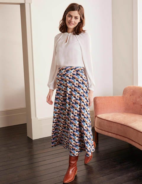 Stackpole Midi Skirt - French Navy, Carousel