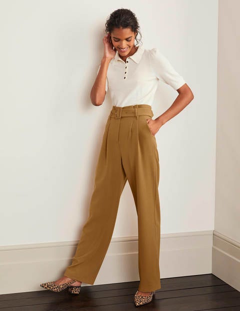 Powis Wide Leg Trousers - Camel Powis Wide Leg Trousers - Camel