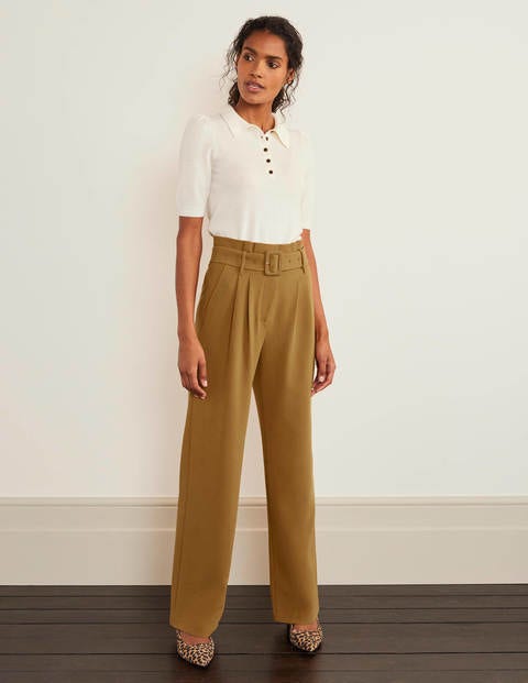 Powis Wide Leg Trousers - Camel Powis Wide Leg Trousers - Camel