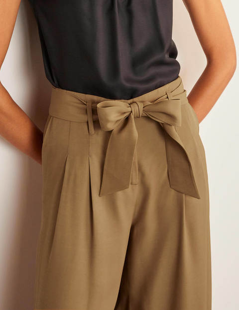 Melville Tie Waist Culottes - Camel Melville Tie Waist Culottes - Camel