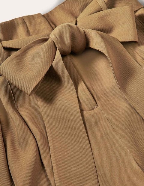 Melville Tie Waist Culottes - Camel Melville Tie Waist Culottes - Camel