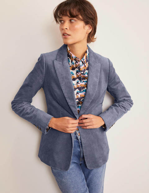 Davies Cord Blazer - Cobble Grey Davies Cord Blazer - Cobble Grey