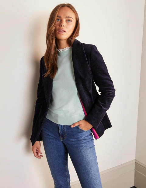 Davies Cord Blazer - Navy Davies Cord Blazer - Navy