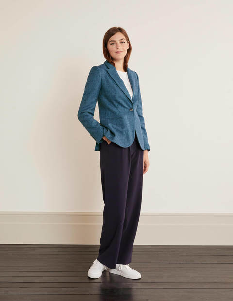 Atkins British Tweed Blazer - Dark Blue Herringbone Atkins British Tweed Blazer - Dark Blue Herringbone