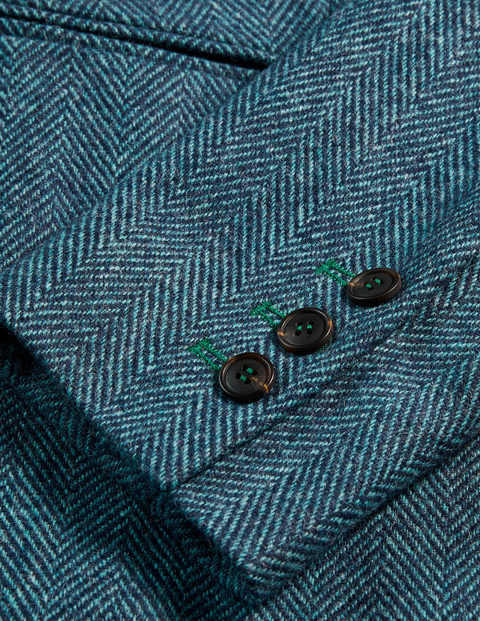 Atkins British Tweed Blazer - Dark Blue Herringbone Atkins British Tweed Blazer - Dark Blue Herringbone