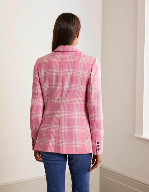 Atkins British Tweed Blazer - Pink Check Atkins British Tweed Blazer - Pink Check