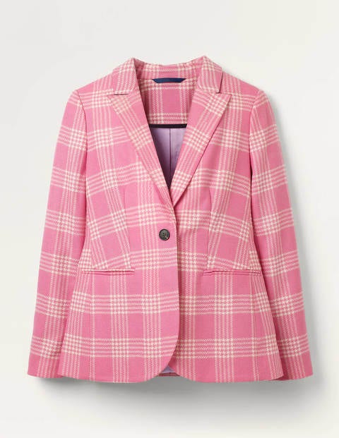 Atkins British Tweed Blazer - Pink Check Atkins British Tweed Blazer - Pink Check