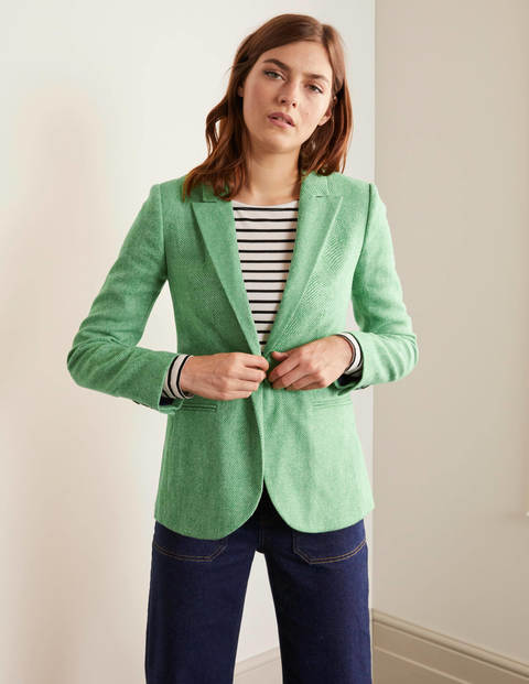 Atkins British Tweed Blazer - Green Herringbone Atkins British Tweed Blazer - Green Herringbone