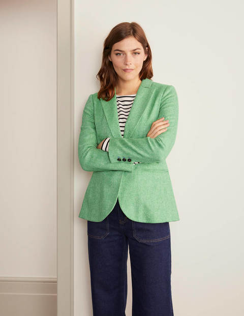 Atkins British Tweed Blazer - Green Herringbone Atkins British Tweed Blazer - Green Herringbone