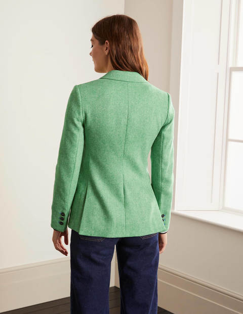 Atkins British Tweed Blazer - Green Herringbone Atkins British Tweed Blazer - Green Herringbone