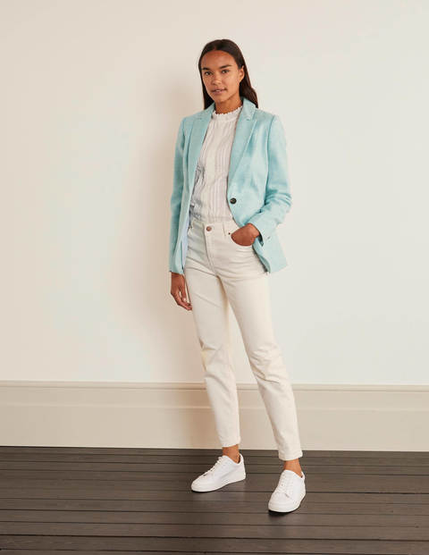 Atkins British Tweed Blazer - Light Blue Herringbone Atkins British Tweed Blazer - Light Blue Herringbone